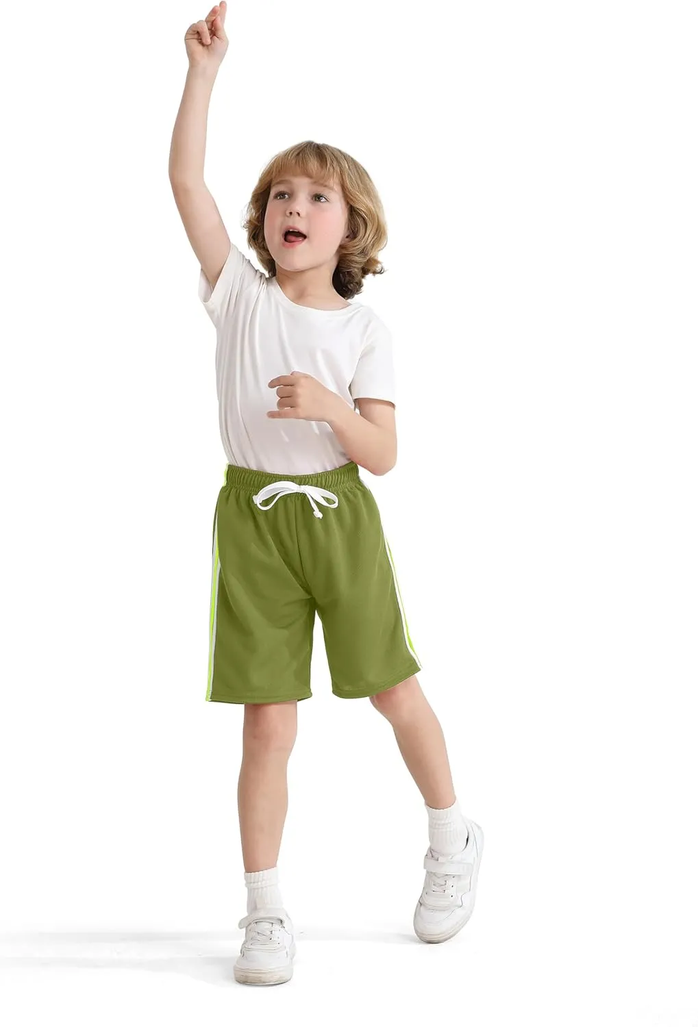 Resinta 5 Pack Toddler Boys Shorts Boys Quick Dry Athletic Pull-On Shorts with Elastic Waist for Summer Playwear