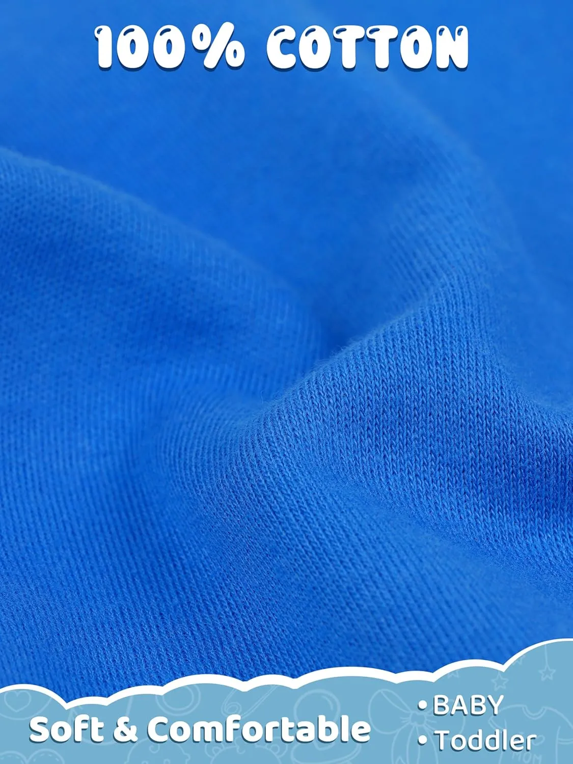 Resinta 6 Packs Unisex Baby Toddler Shorts Baby Cotton Solid Shorts with Drawstring Baby Breathable Soft Summer Clothes