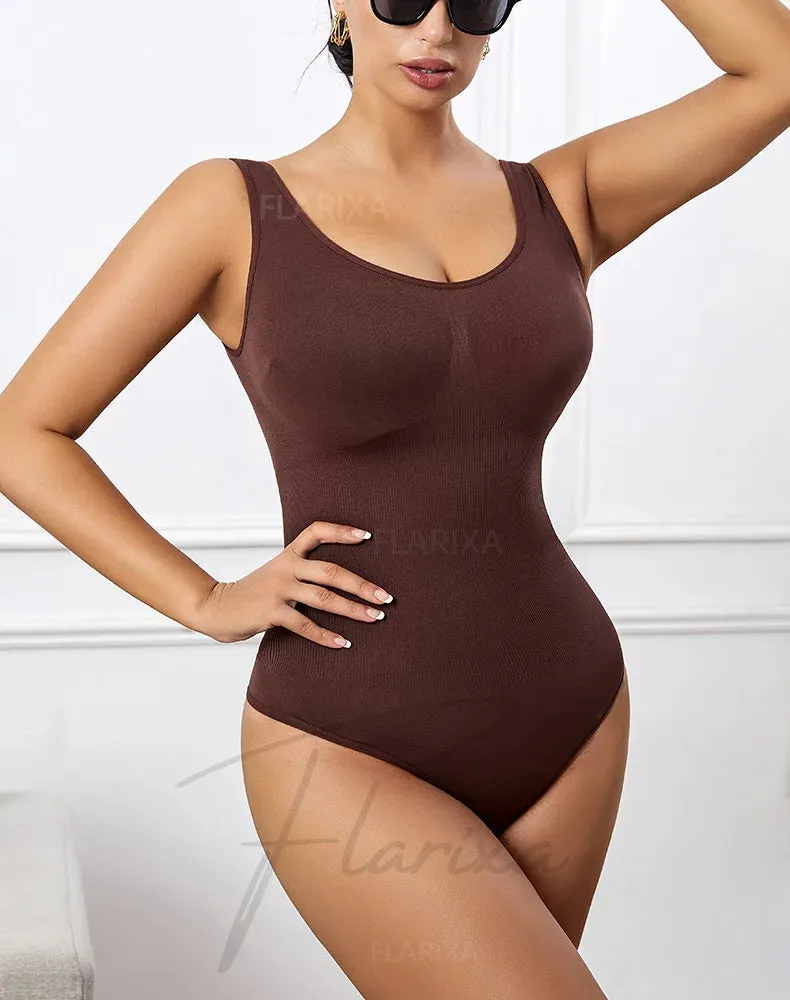 Seamless Plus Size Bodysuit  Postpartum Butt Lift Shapewear