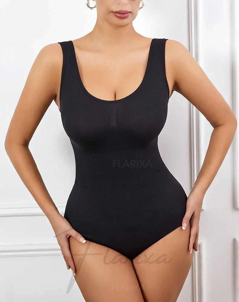 Seamless Plus Size Bodysuit  Postpartum Butt Lift Shapewear