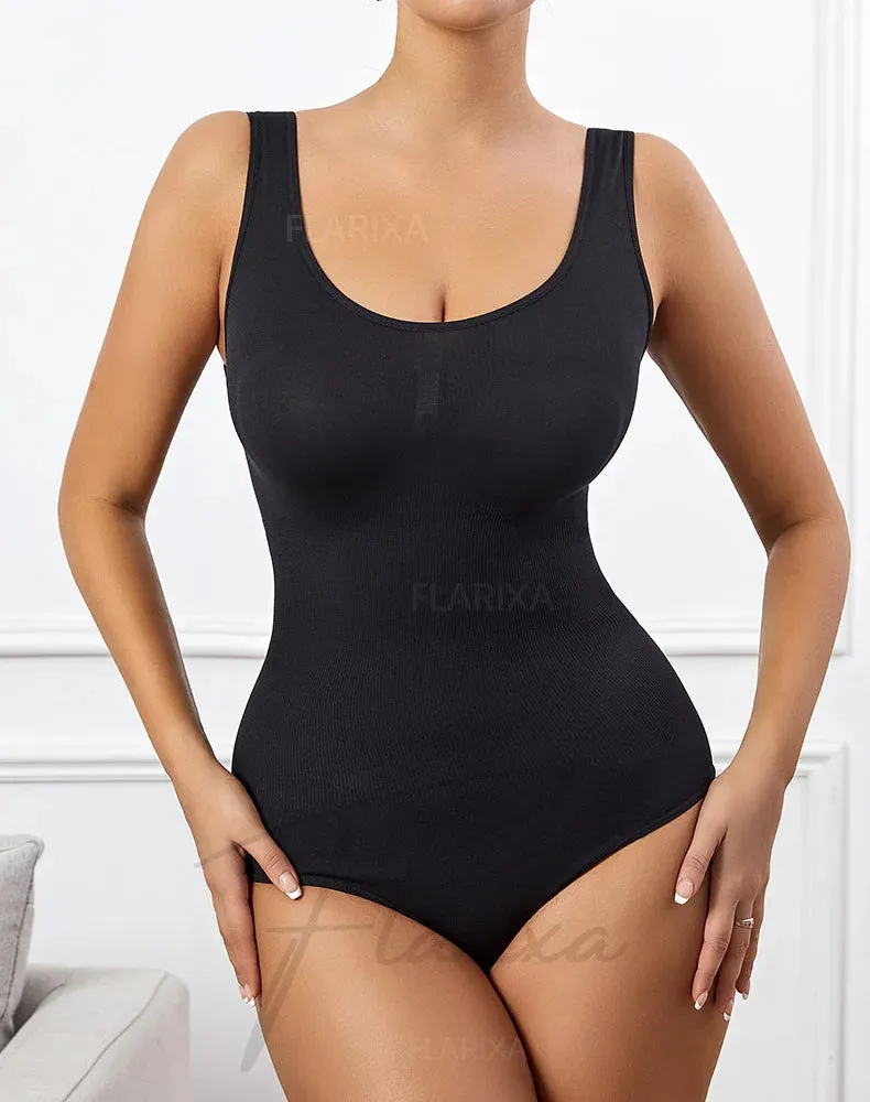 Seamless Plus Size Bodysuit  Postpartum Butt Lift Shapewear