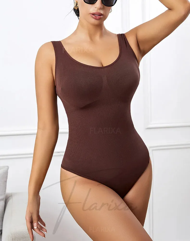Seamless Plus Size Bodysuit  Postpartum Butt Lift Shapewear