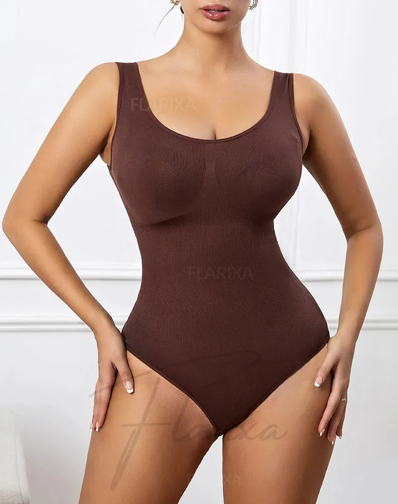 Seamless Plus Size Bodysuit  Postpartum Butt Lift Shapewear