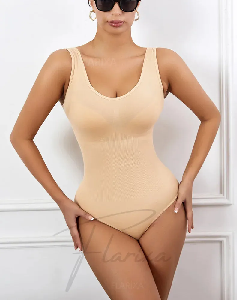 Seamless Plus Size Bodysuit  Postpartum Butt Lift Shapewear