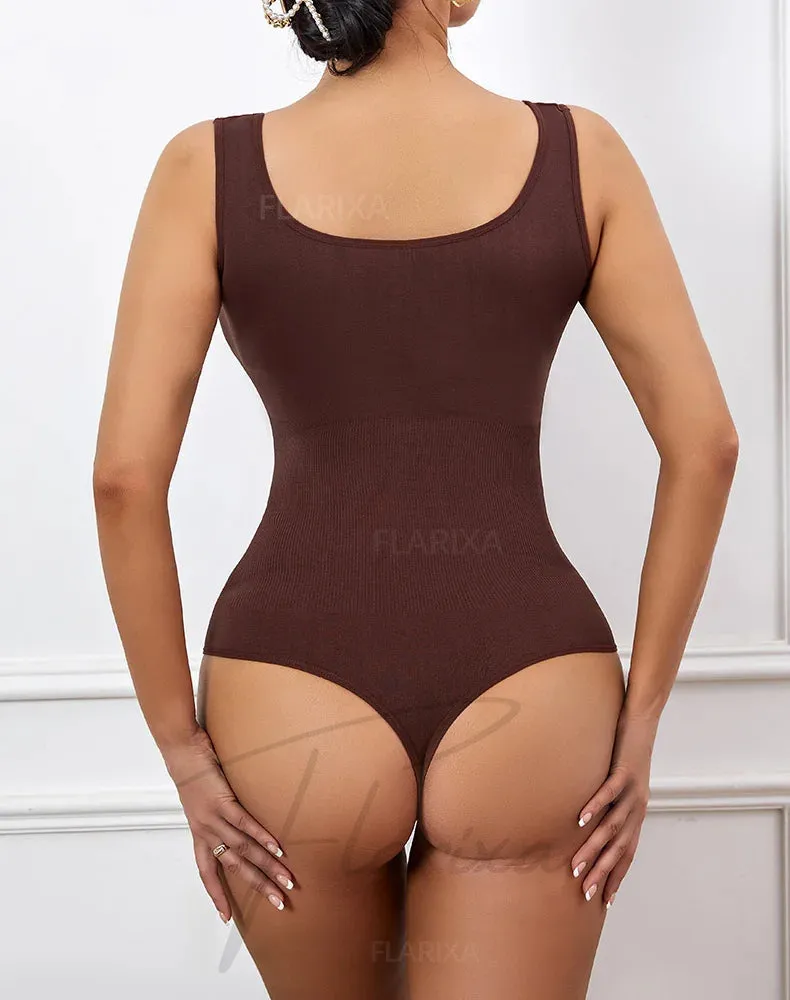 Seamless Plus Size Bodysuit  Postpartum Butt Lift Shapewear