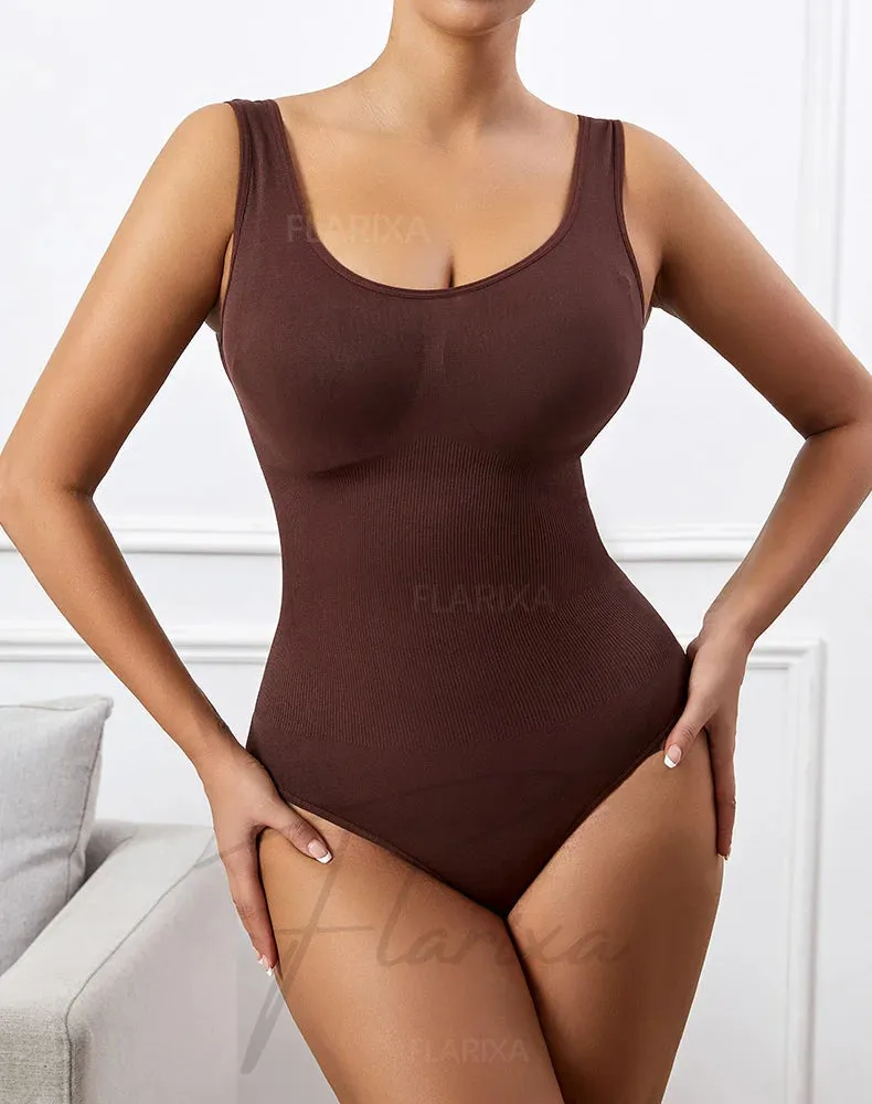 Seamless Plus Size Bodysuit  Postpartum Butt Lift Shapewear