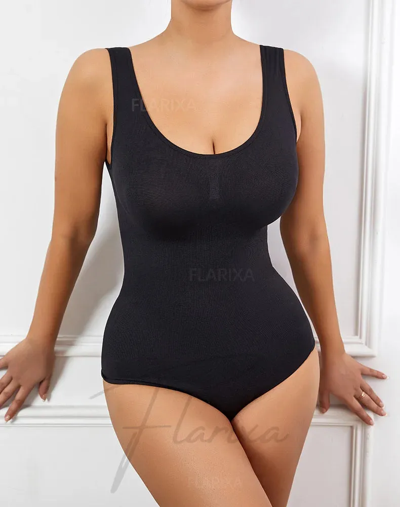 Seamless Plus Size Bodysuit  Postpartum Butt Lift Shapewear