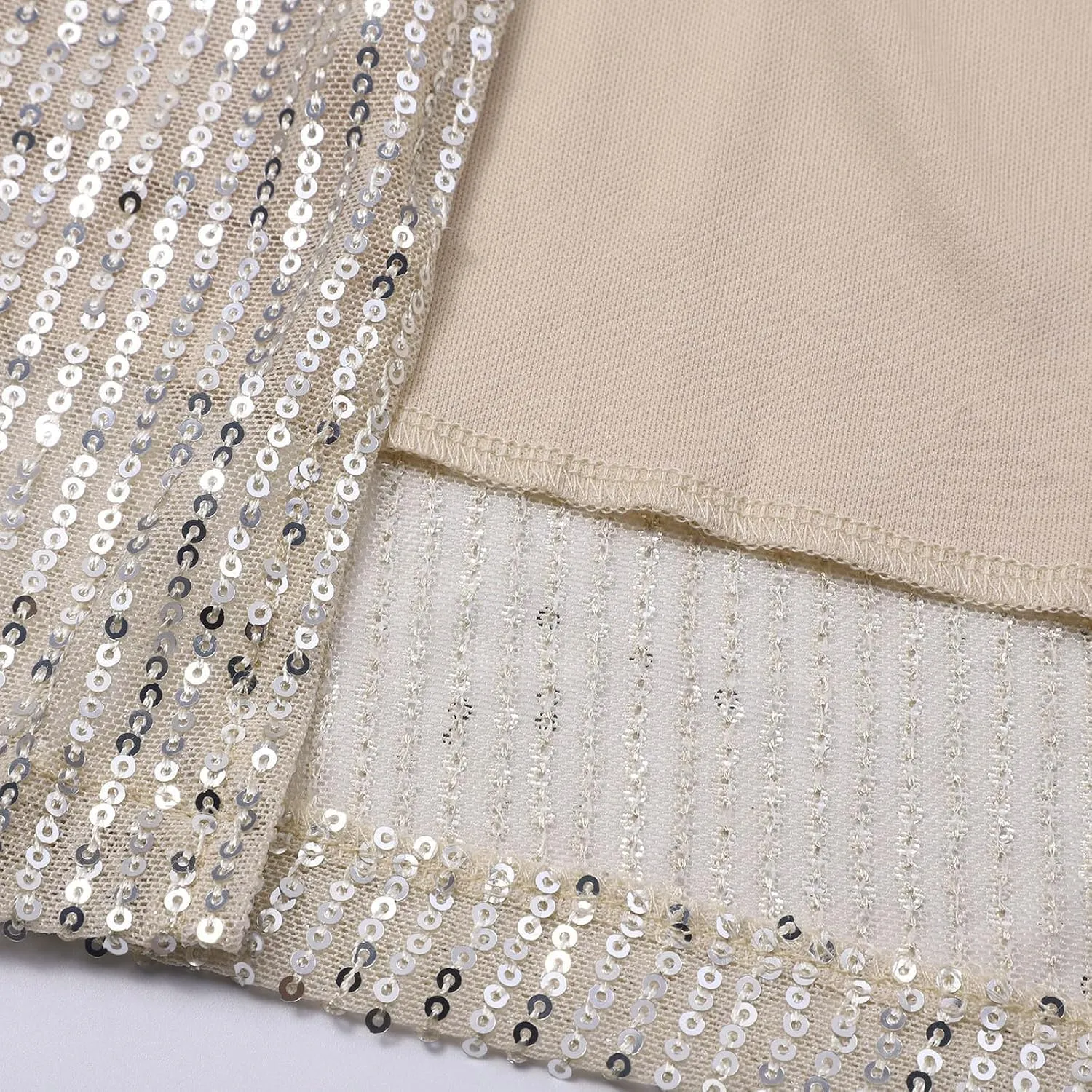Sequin Midi Skirt for Women 2024 Elegant Sparkle Side Slit Pencil Skirts Cocktail Party Pencil High Waist Skirt
