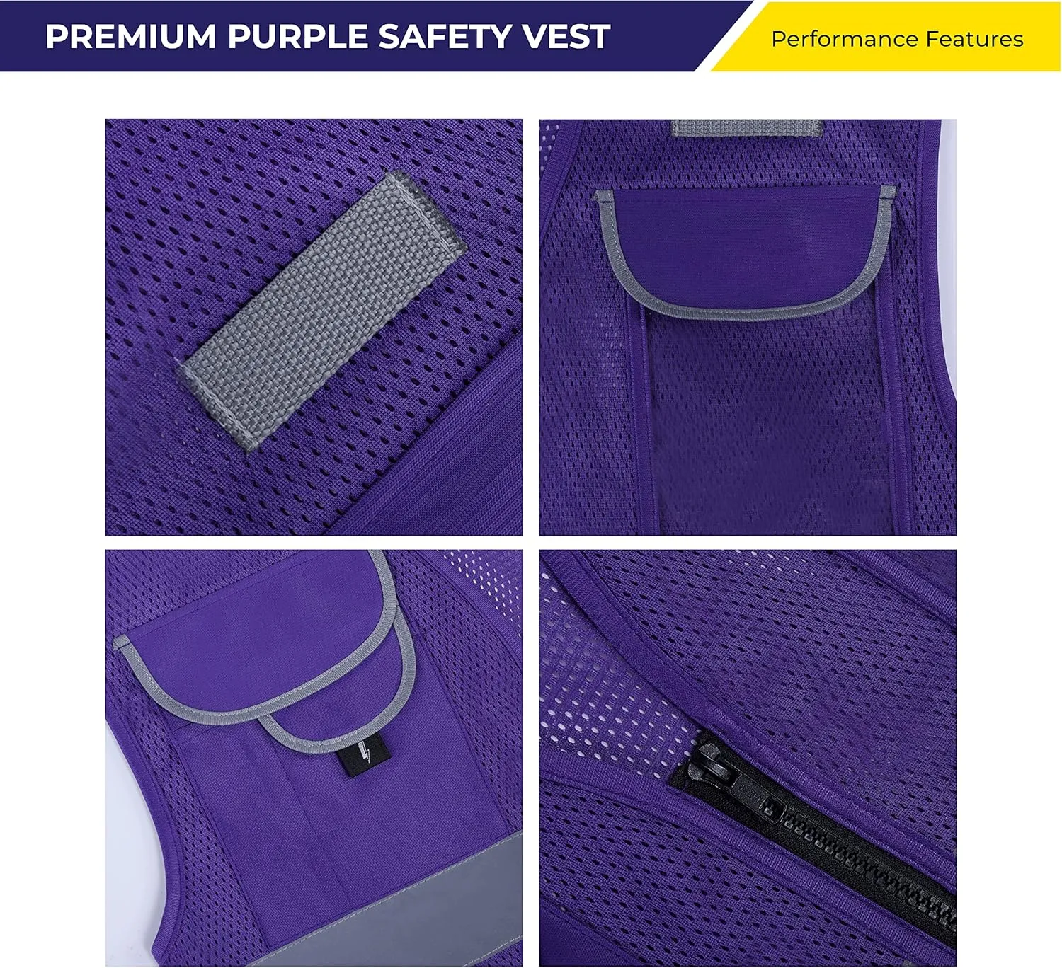 Shine Bright Safety Vest - High Visibility with Reflective Straps and Pockets  Premium, Soft, Durable, and Breathable