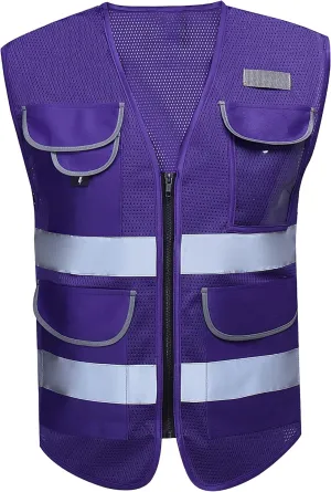 Shine Bright Safety Vest - High Visibility with Reflective Straps and Pockets  Premium, Soft, Durable, and Breathable