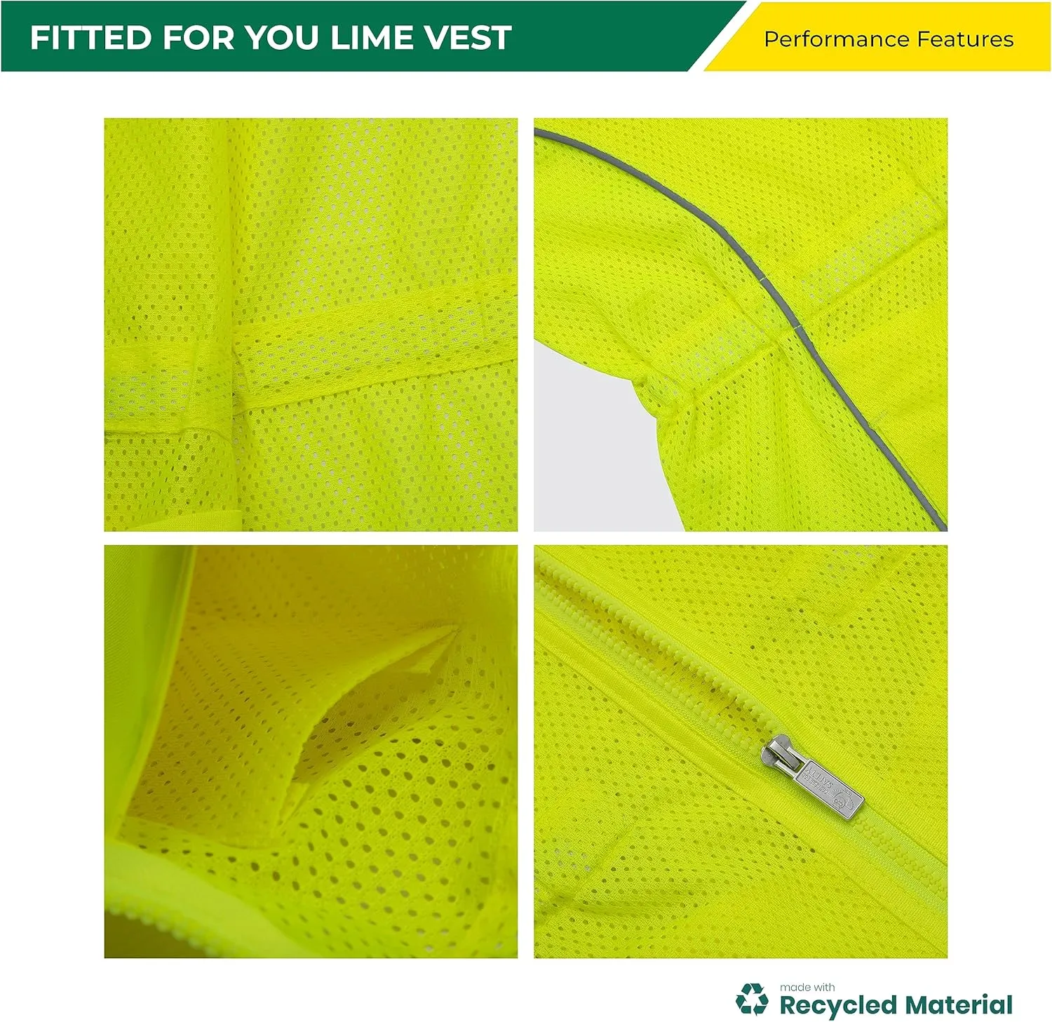 Shine Bright Safety Vest - High Visibility with Reflective Straps and Pockets  Premium, Soft, Durable, and Breathable