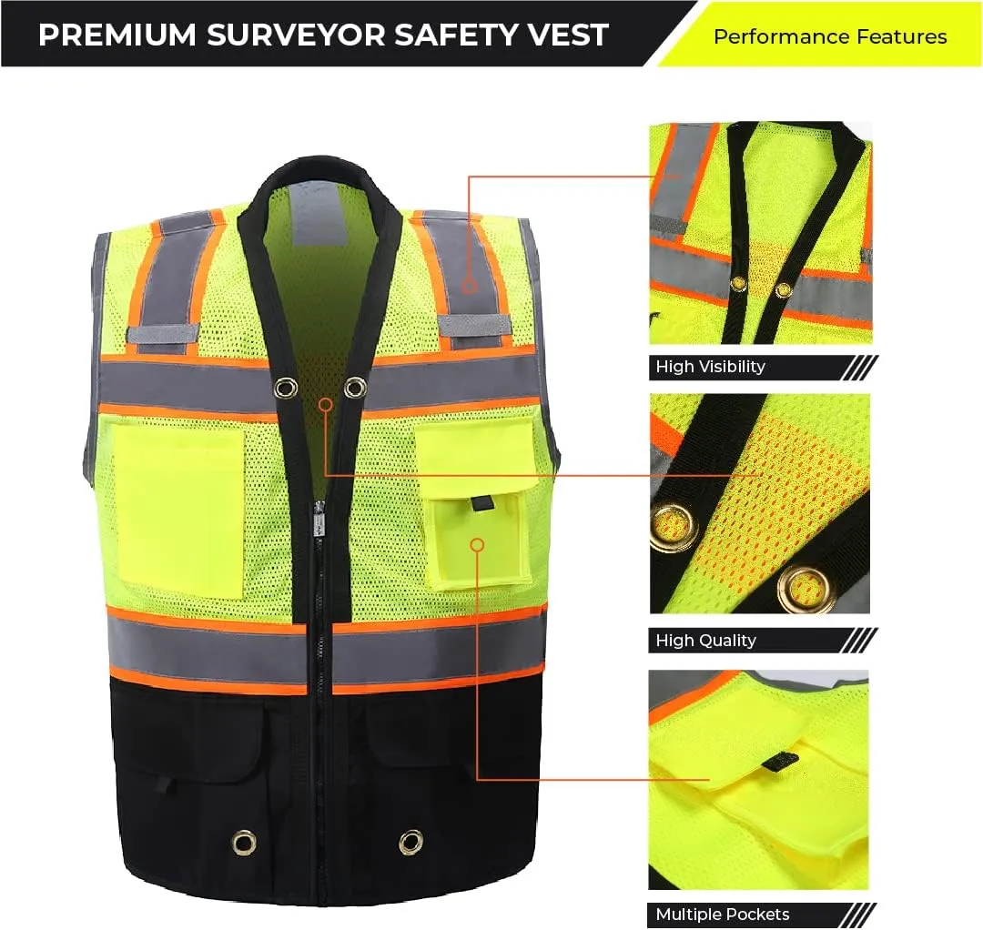 Shine Bright Safety Vest - High Visibility with Reflective Straps and Pockets  Premium, Soft, Durable, and Breathable