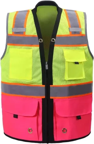 Shine Bright Safety Vest - High Visibility with Reflective Straps and Pockets  Premium, Soft, Durable, and Breathable