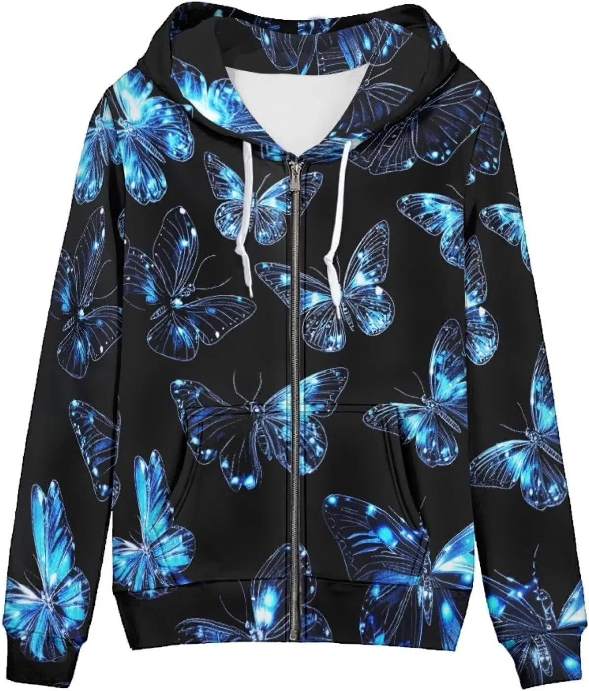 Showudesigns Trendy Zip Up Jackets for Women XS-5XL Fashion Hoodies and Sweatshirts