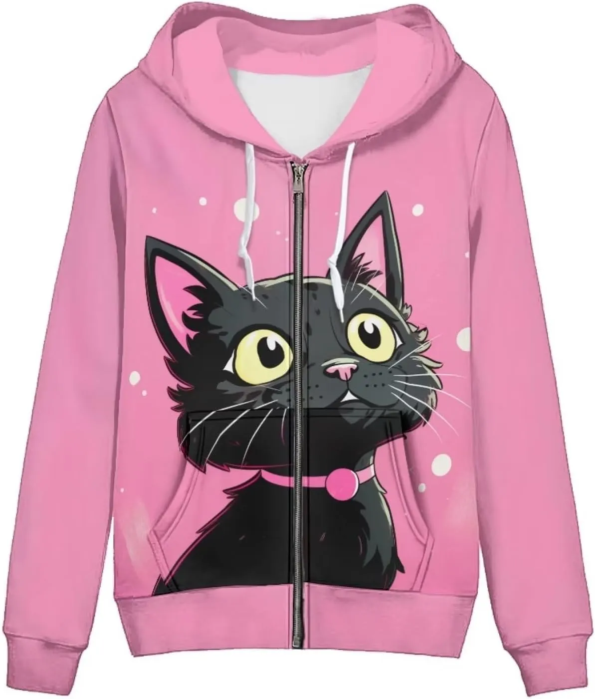 Showudesigns Trendy Zip Up Jackets for Women XS-5XL Fashion Hoodies and Sweatshirts
