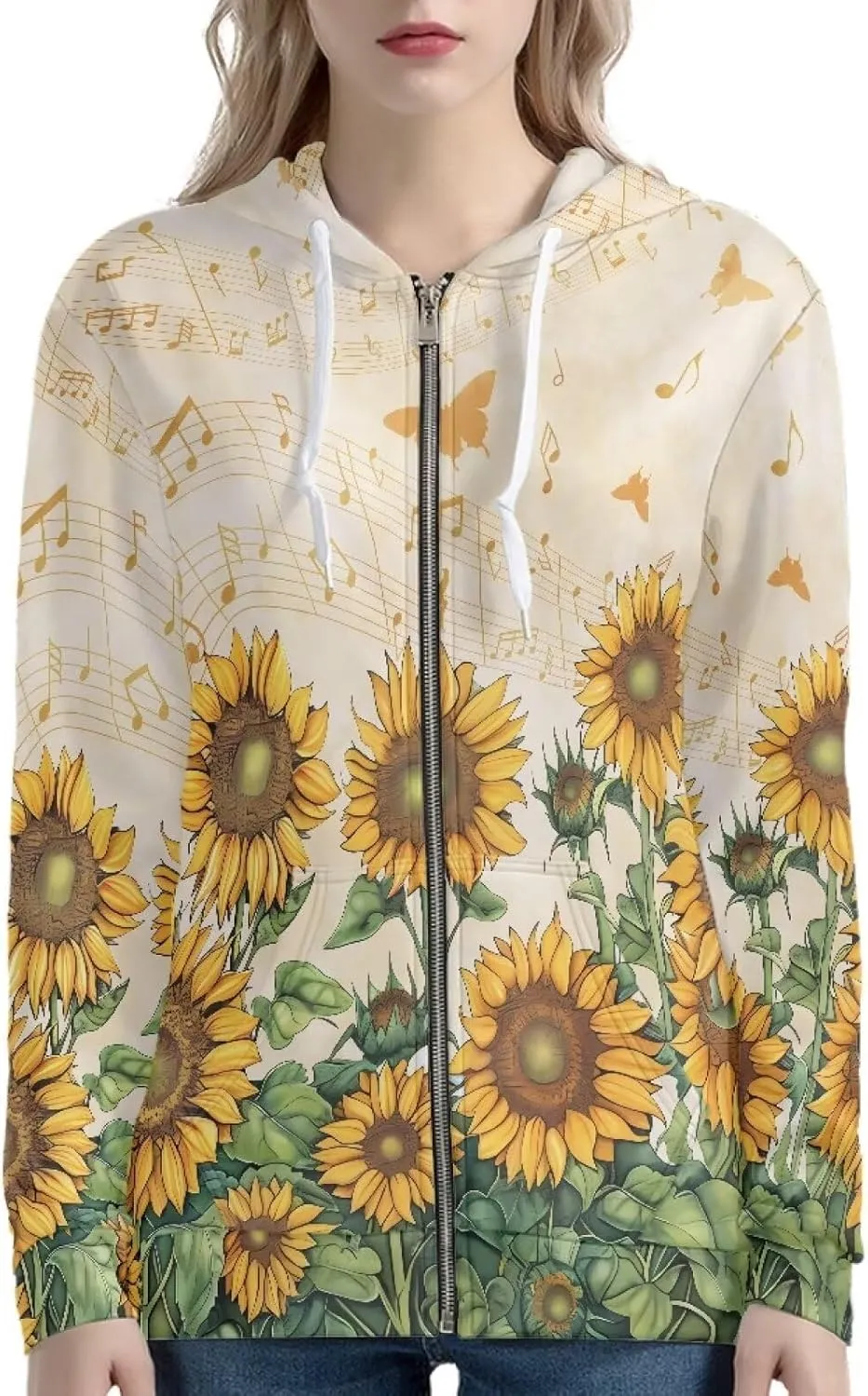 Showudesigns Trendy Zip Up Jackets for Women XS-5XL Fashion Hoodies and Sweatshirts