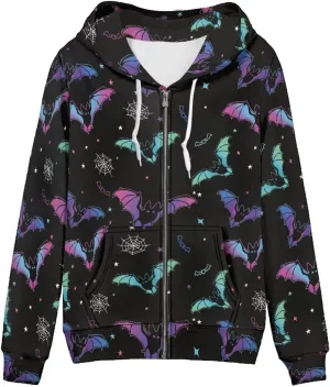 Showudesigns Trendy Zip Up Jackets for Women XS-5XL Fashion Hoodies and Sweatshirts