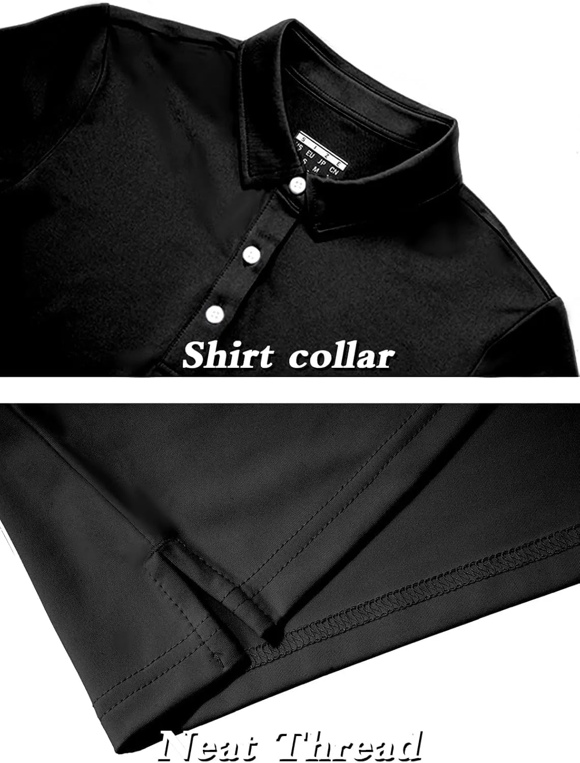 SMENG Women's Polo Shirts 3-Button Short Sleeve Shirt UPF 50  Classic Quick Dry Work Collared Golf Tennis Tops