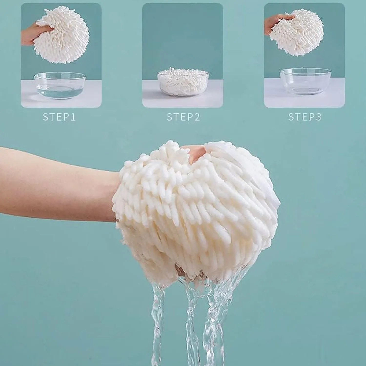 Soft Microfiber Hand Towel for Bathroom/Kitchen