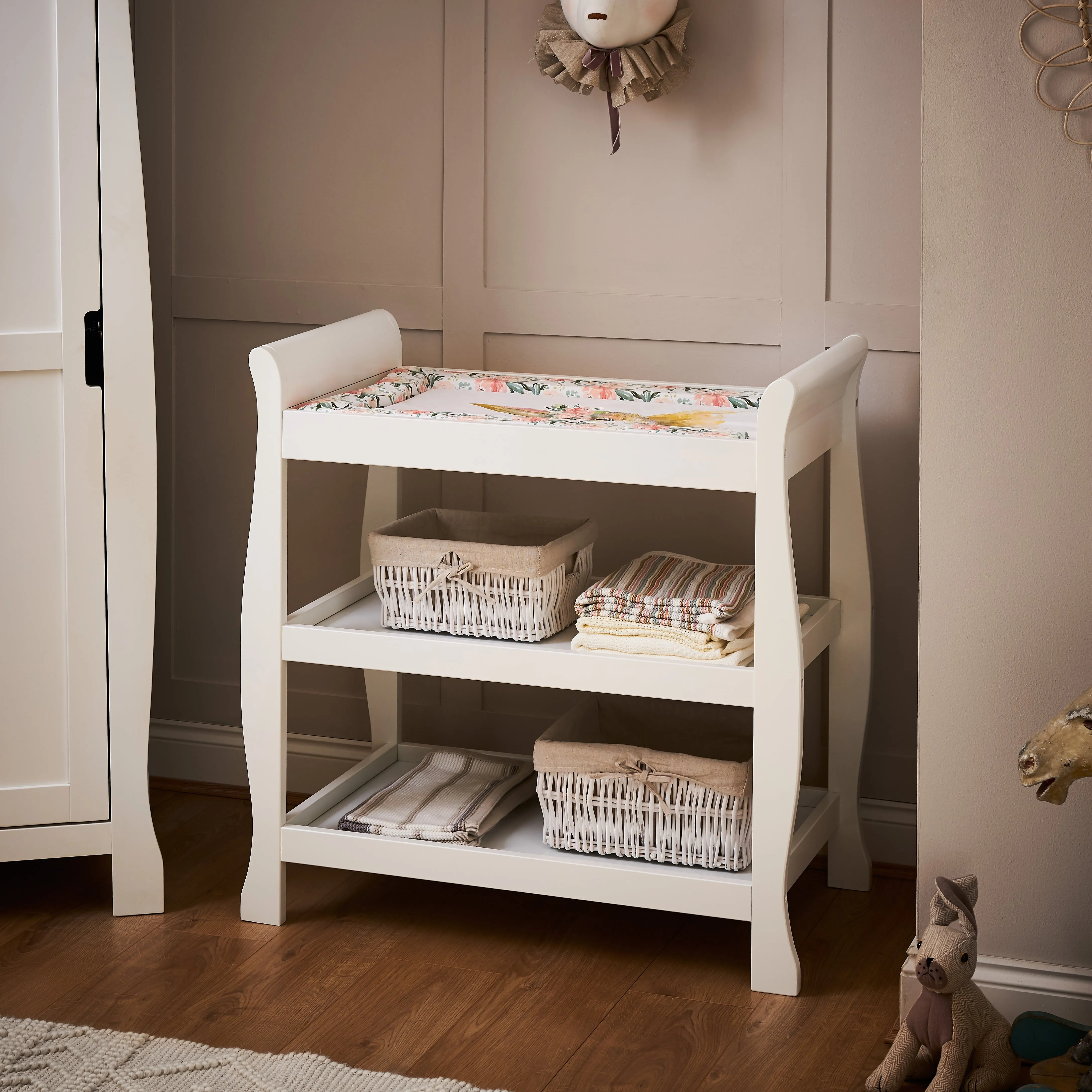 Stamford Space Saver Sleigh 3 Piece Room Set - White