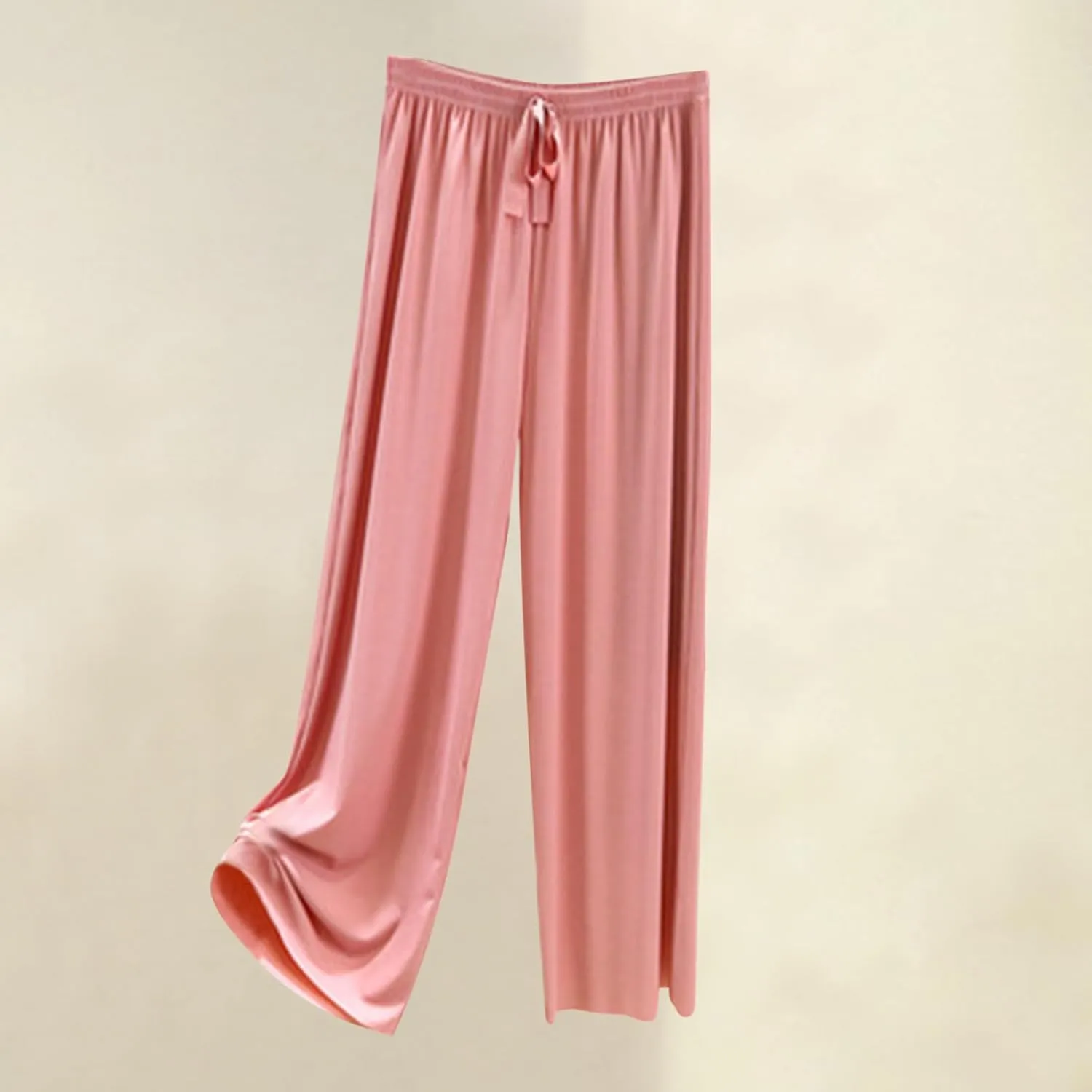 Summer Baggy Long Pants for Women Relaxed Fit Wide Leg Lounge Trousers Casual Elastic Waist Sweatpants for Teen Girls