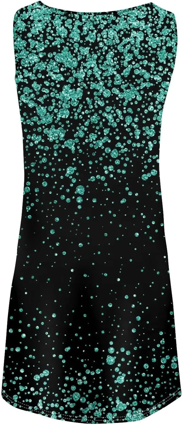 Summer Dresses Women Midi Dresses for Women Dresses Women Sleeveless Loose Swing Summer