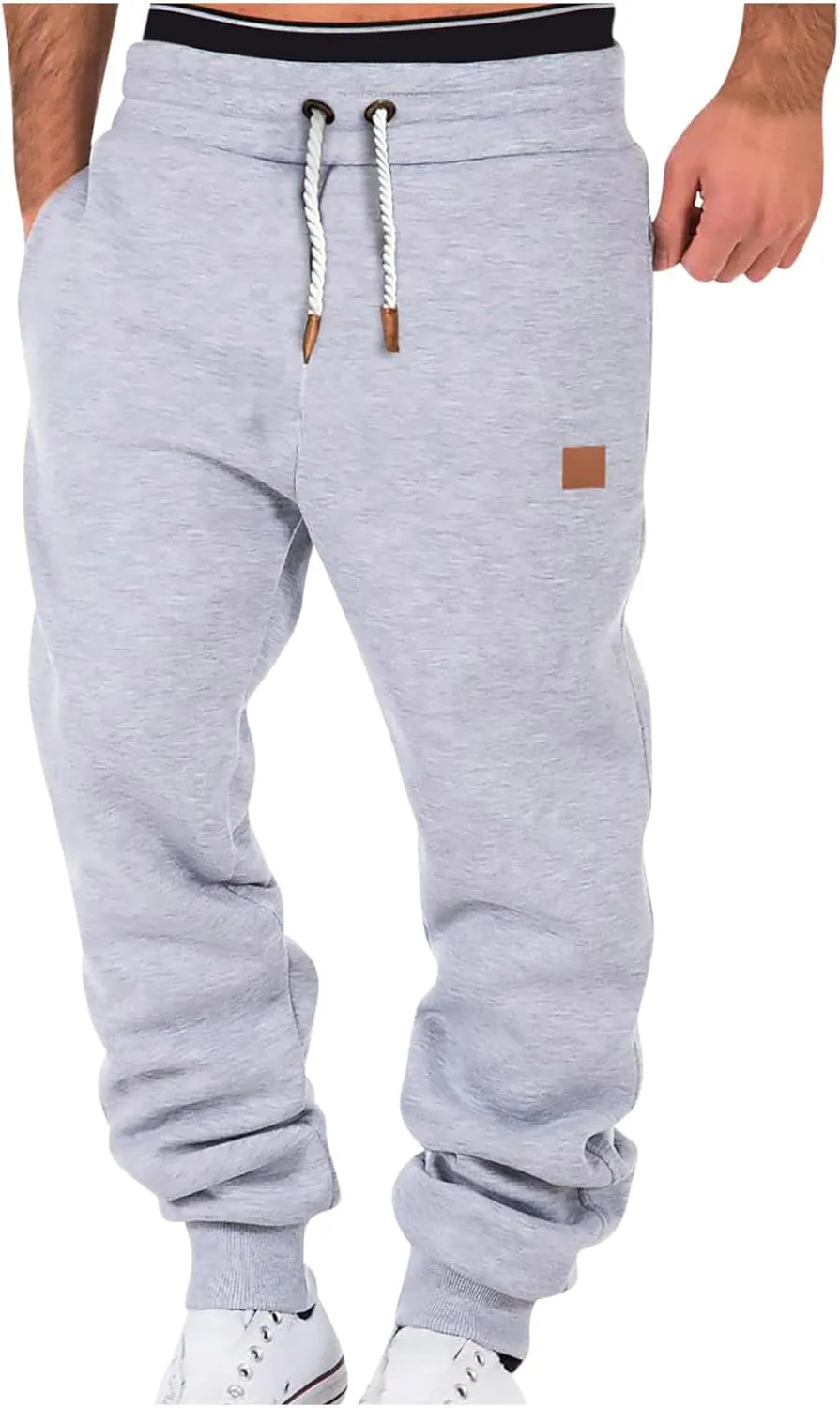 Sweatpants for Men Big and Tall Baggy Relaxed Fit Joggers Casual Athletic Gym Sweat Pants Fashion Workout Cargo Pants