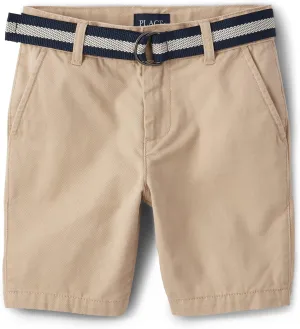 The Children's Place Boys' Belted Chino Shorts