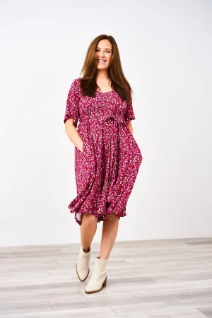 The Momper Printed Flutter Sleeve Nursing Romper