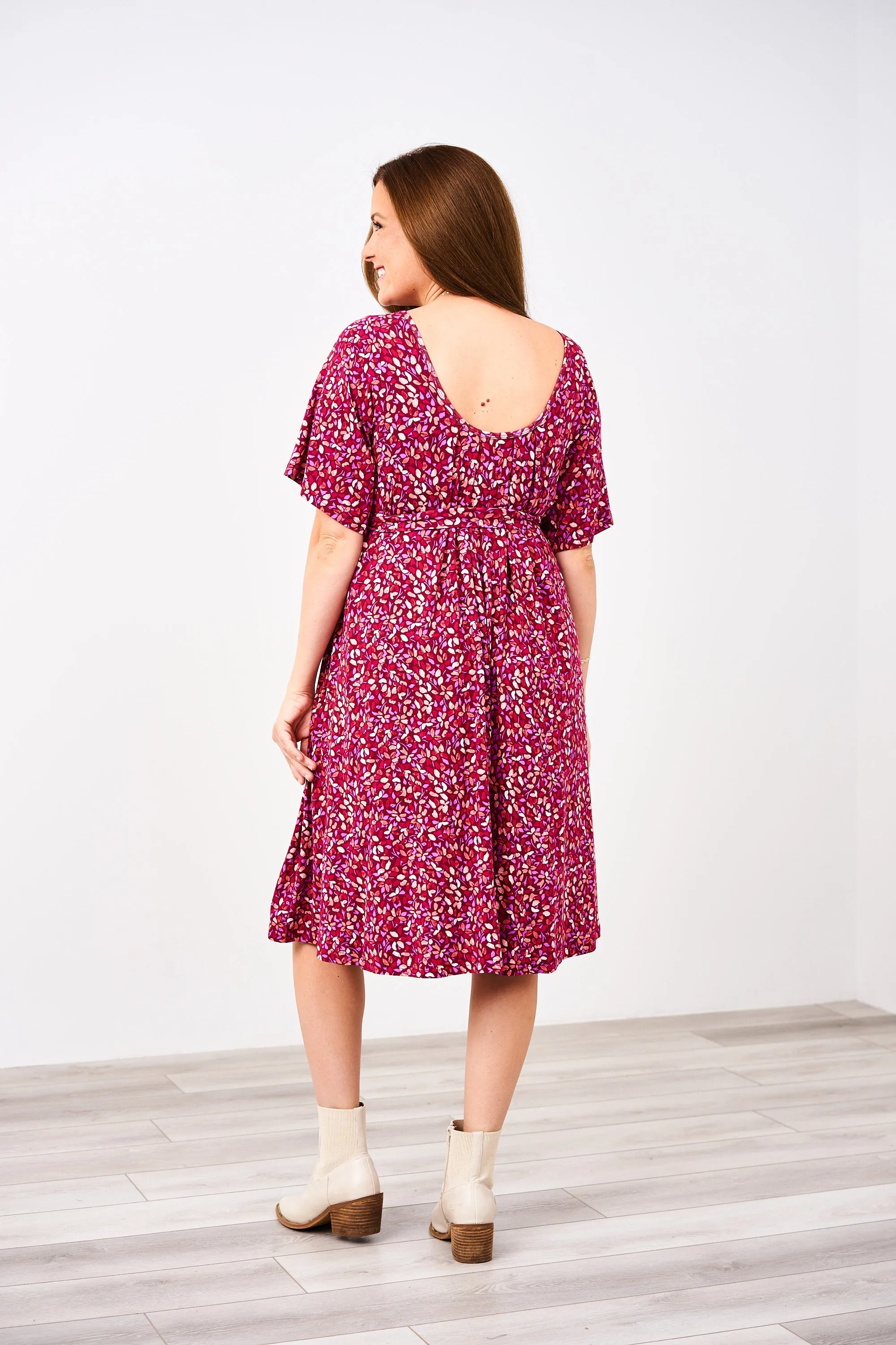 The Momper Printed Flutter Sleeve Nursing Romper