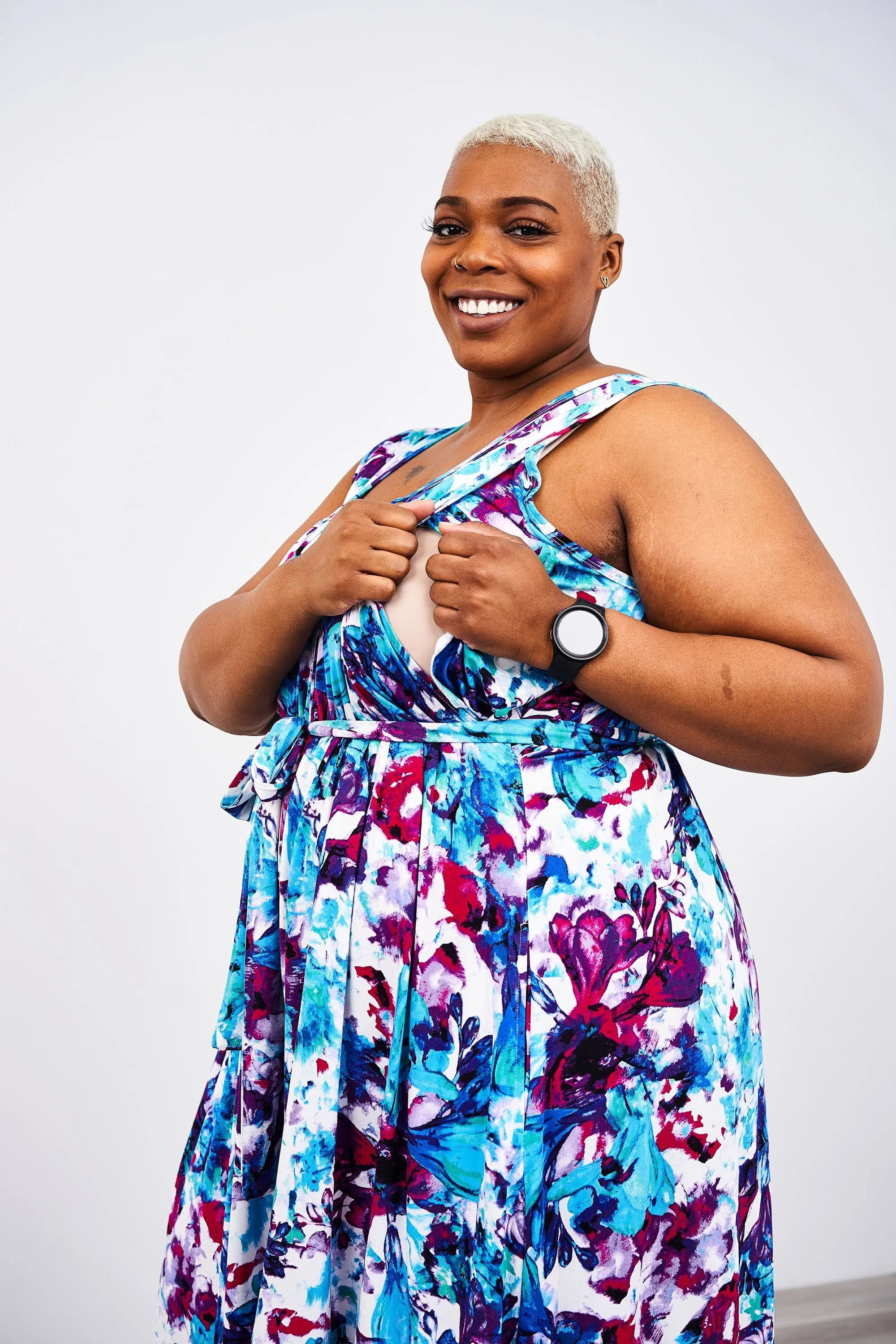 The Momper Printed Nursing Romper - Last Chance