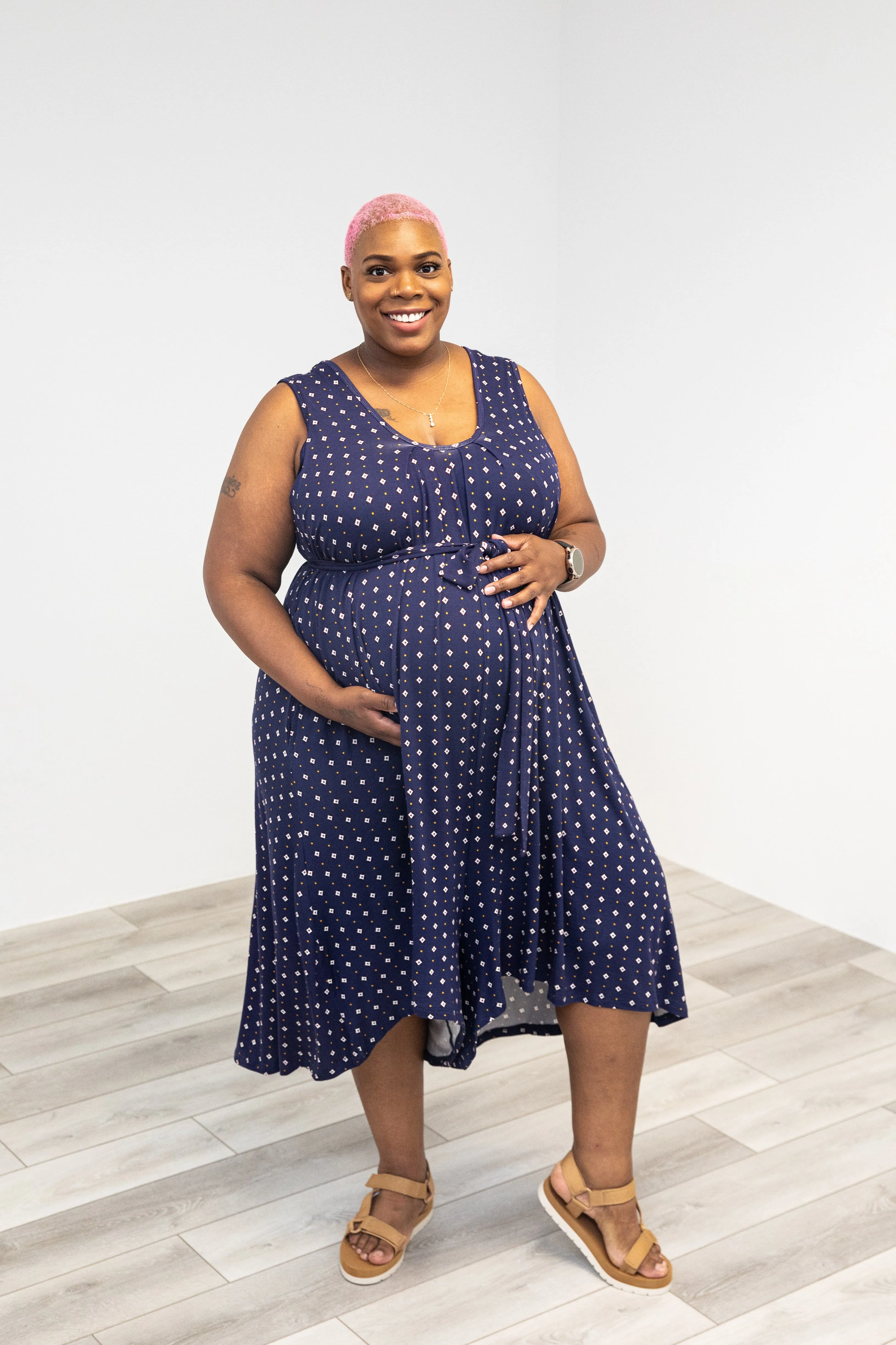 The Momper Printed Nursing Romper - Last Chance