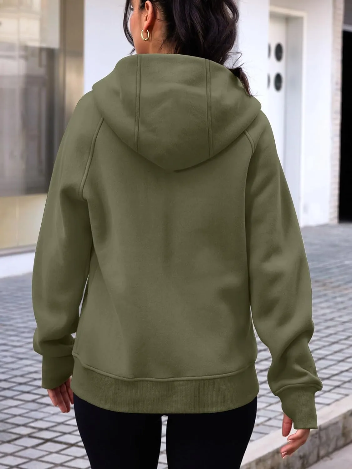 Trendy Queen Womens Zip Up Hoodies Fleece Jackets Oversized Sweatshirts Fall Fashion Outfits Sweaters Winter Clothes