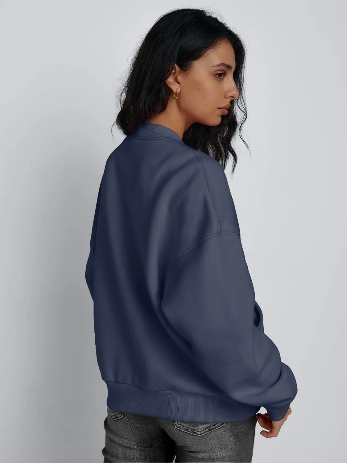 Trendy Queen Womens Zip Up Sweatshirts Jackets Oversized Fall Outfits Winter Clothes Hoodies with Pockets Y2k 2025 Fashion