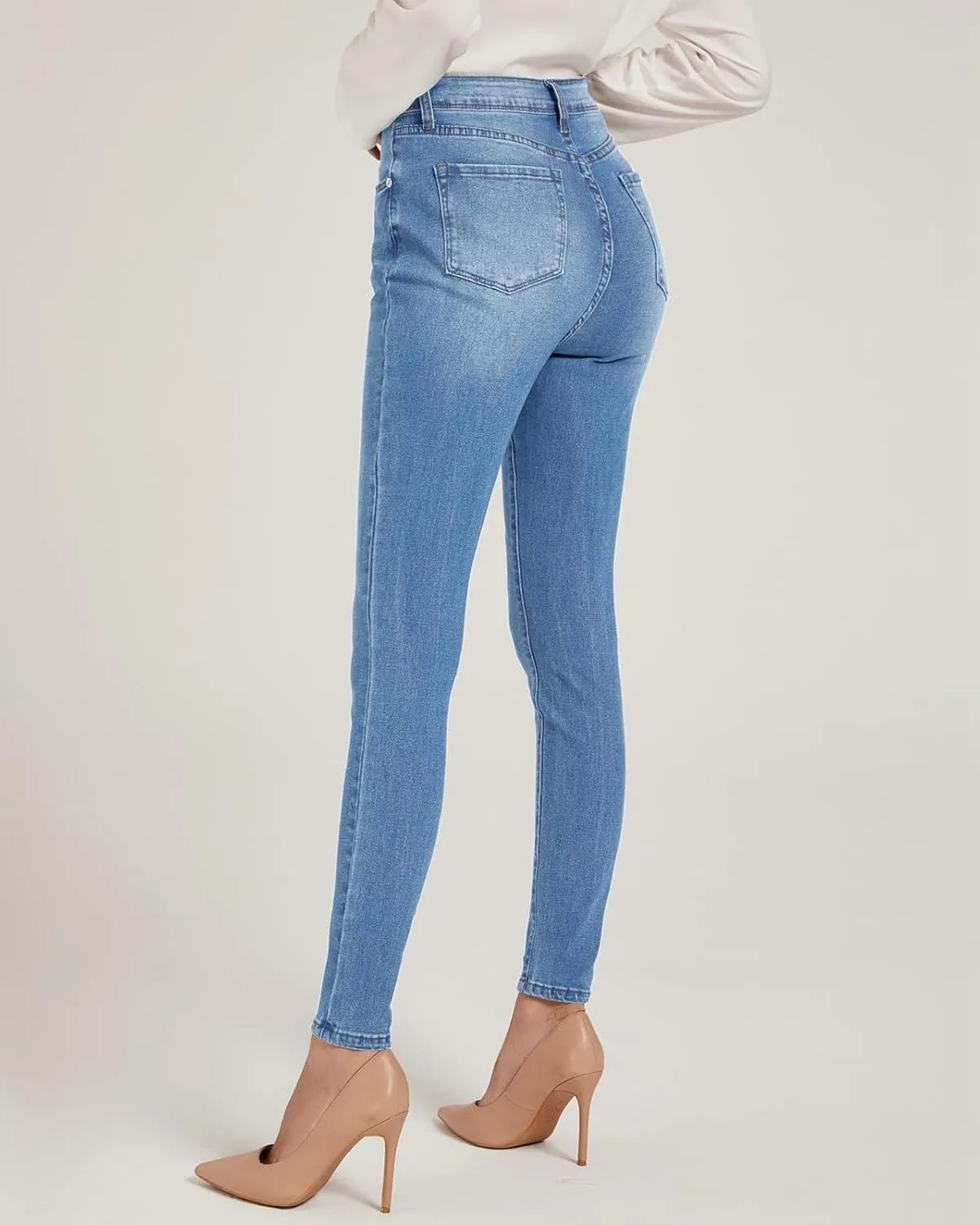 Vetinee Skinny Jeans for Women High Waisted Slim Fit Trendy Classic Stretchy Denim Pants Jean Leggings Jeggings Pockets