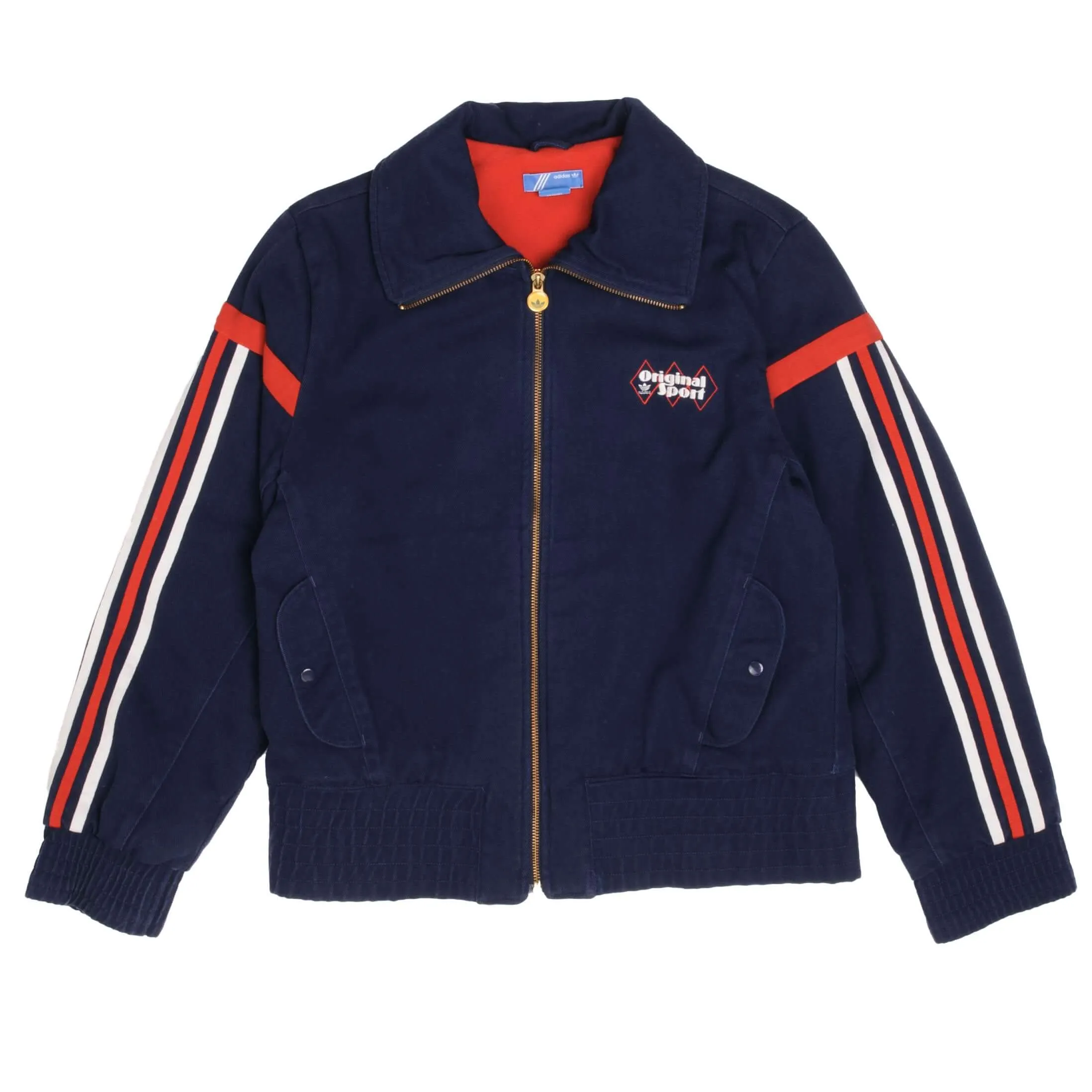 VINTAGE ADIDAS ORIGINAL SPORT WOMENS JACKET SIZE LARGE 1980s