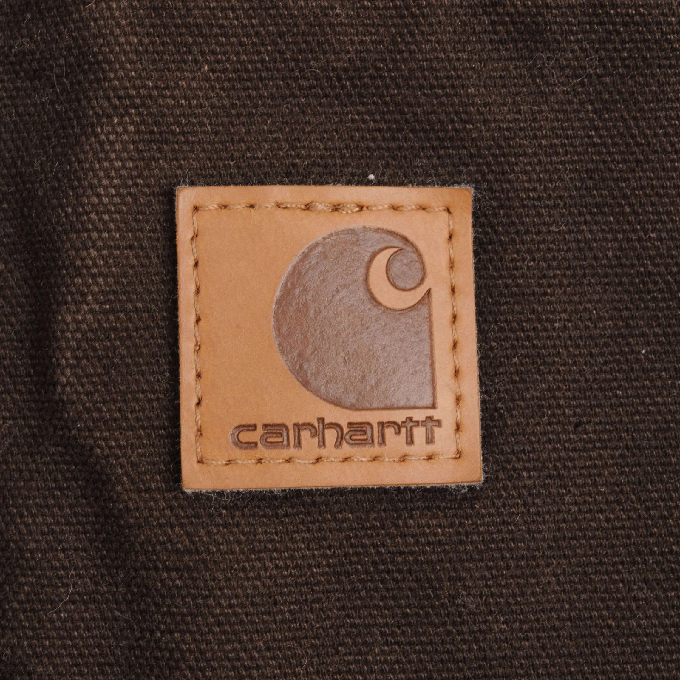 VINTAGE CARHARTT BROWN WORKERS VEST JACKET V33-DK8 2000S SIZE LARGE