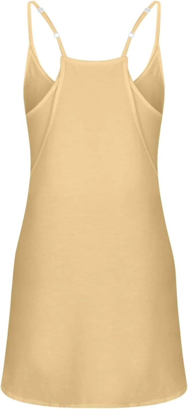 Vneck Dresses for Women Fall Summer Sleeveless Slip Mini Little Loose Fit Beach Hawaiian Dresses Women 2025