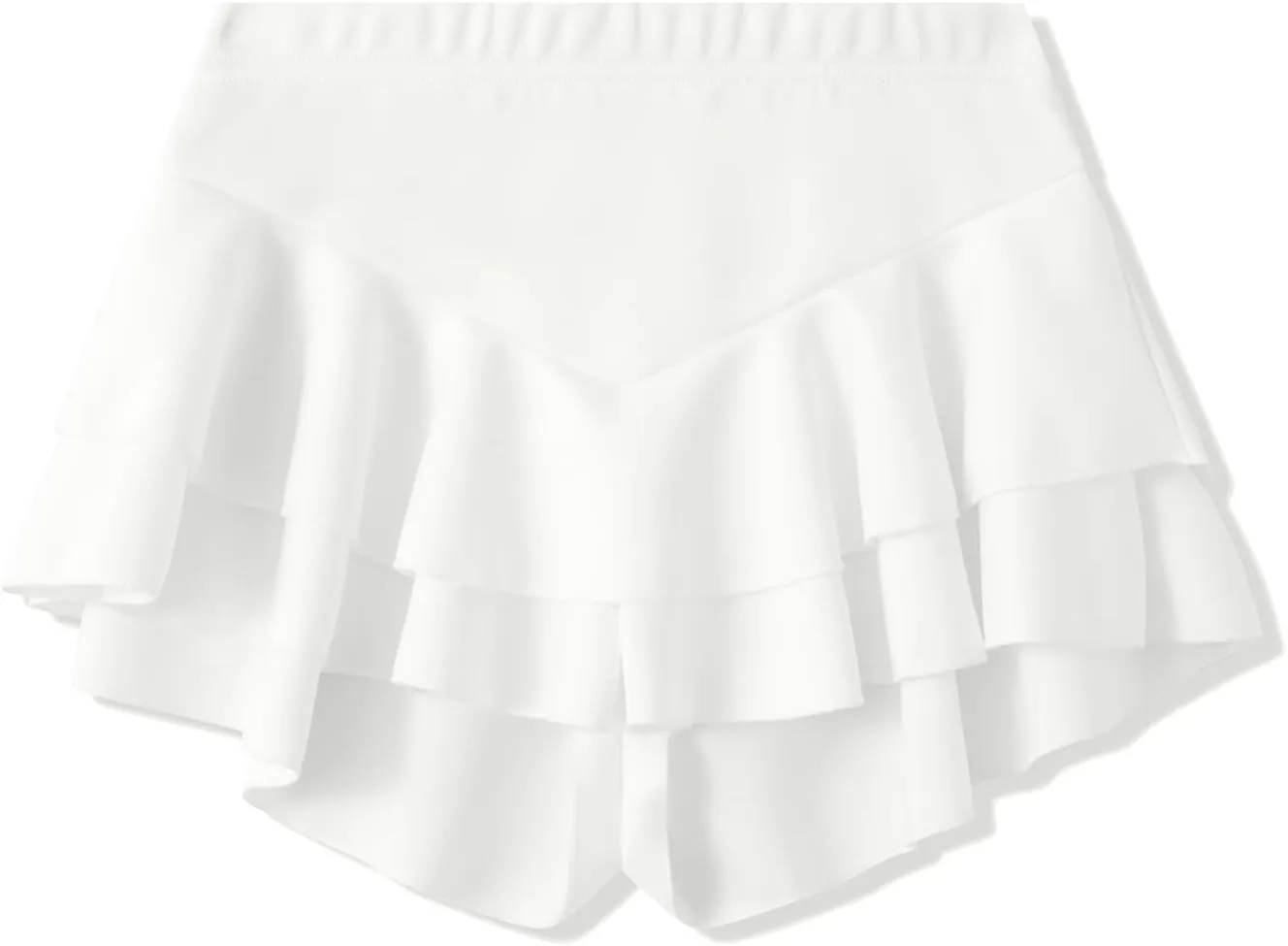 Women Ruffle Mini Shorts Cheeky Rave Skorts