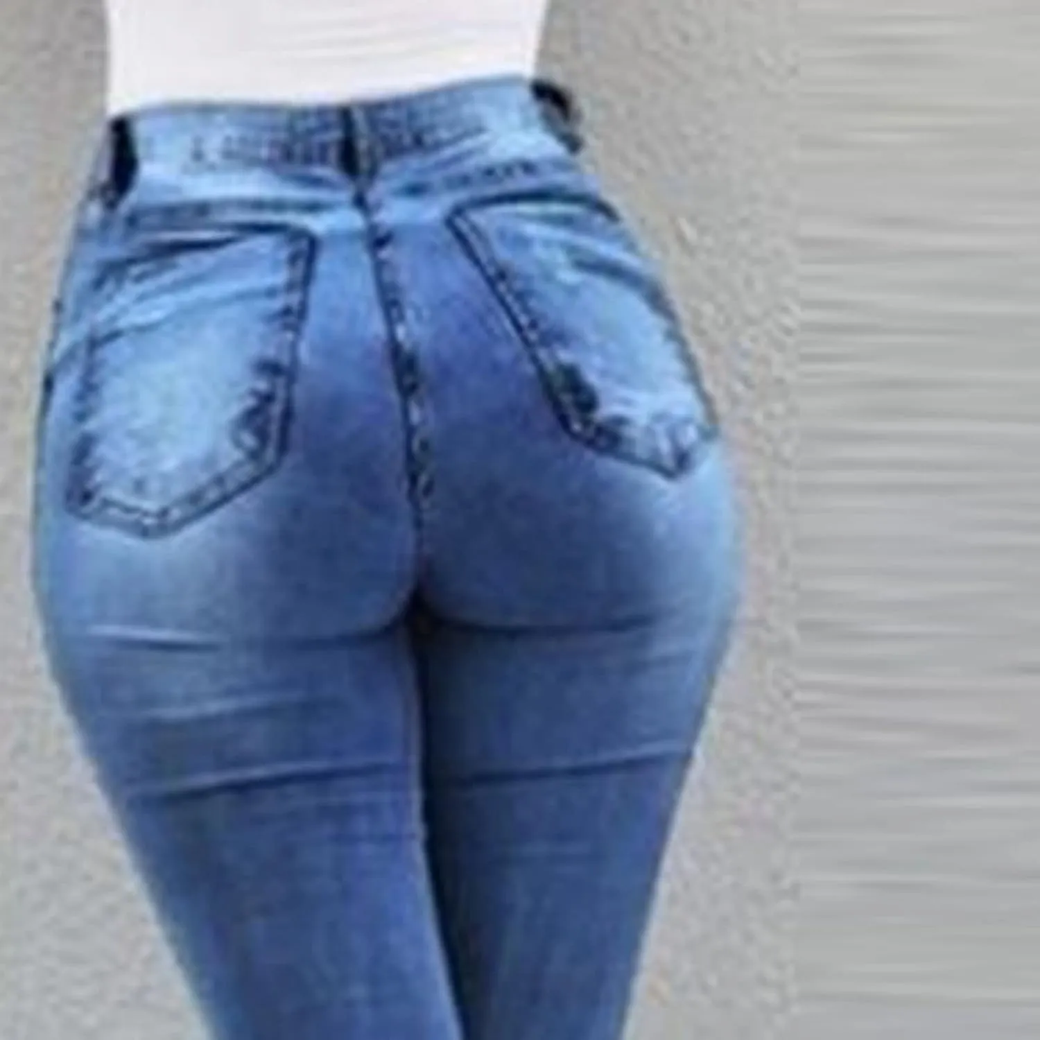 Women Skinny Ripped Bell Bottom Jeans High Waisted Split Hem Flared Denim Pants Distressed Wide Leg Jean Trouser (Dark Blue,Large)