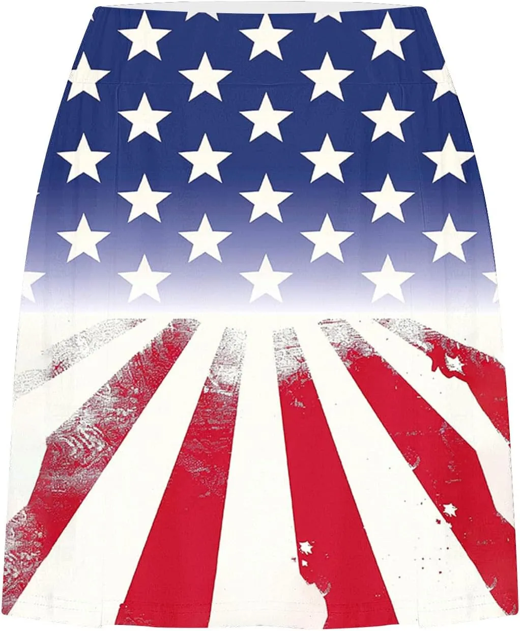 Women Tennis Skirts with Pockets High Waisted Athletic Golf Skorts Skirts Independence Day Print Yoga Leggings Shorts