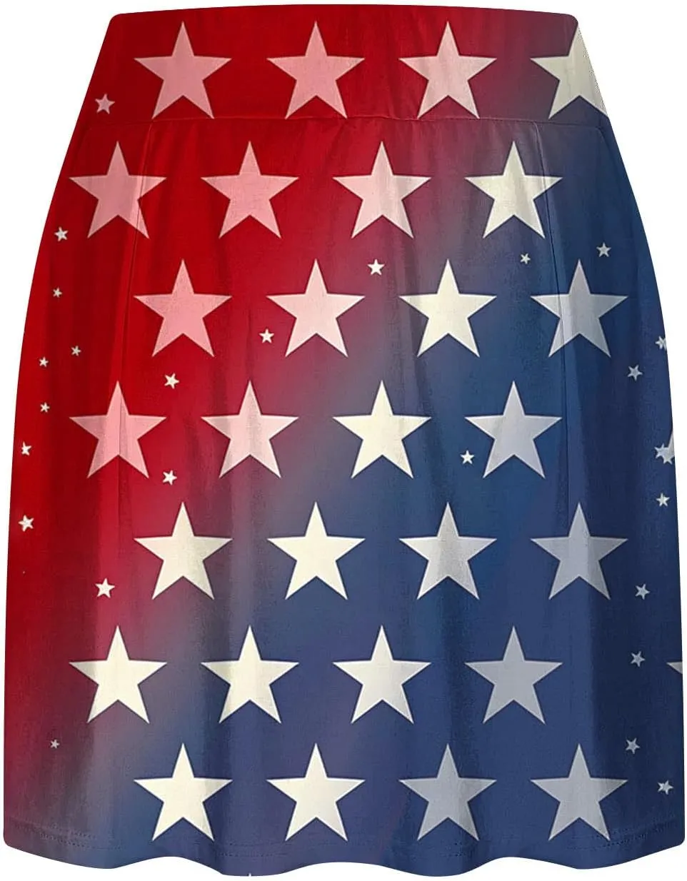 Women Tennis Skirts with Pockets High Waisted Athletic Golf Skorts Skirts Independence Day Print Yoga Leggings Shorts