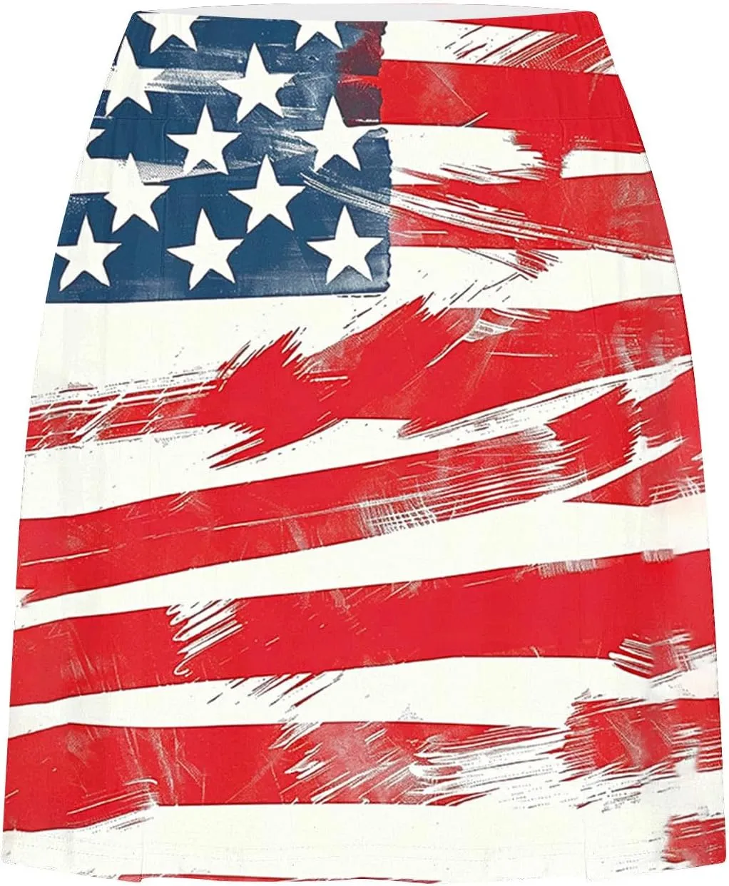Women Tennis Skirts with Pockets High Waisted Athletic Golf Skorts Skirts Independence Day Print Yoga Leggings Shorts
