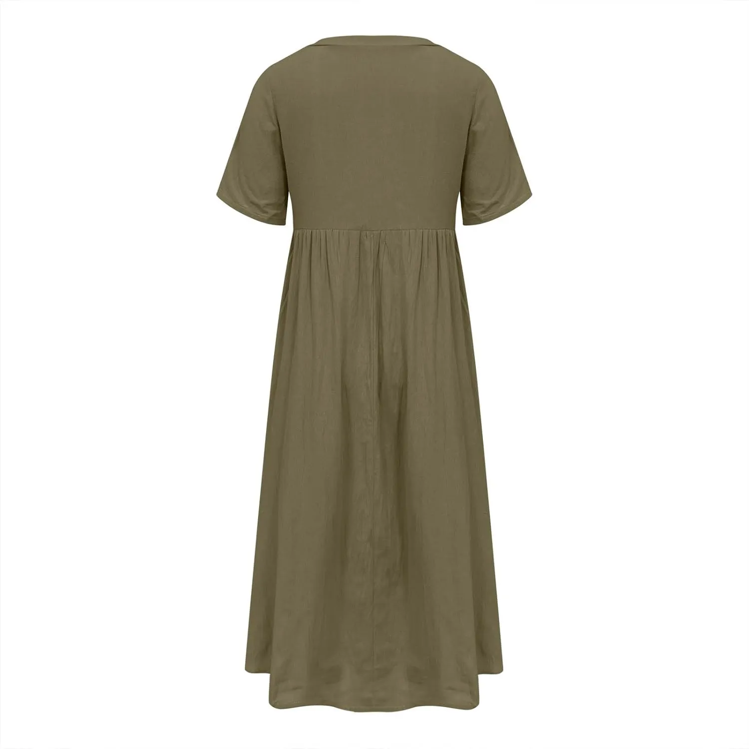 Women's Boho Button Down Lace Floral Dress Fashion Summer Short Sleeve Sexy V Neck Midi Trendy Casual Elegant Dresses