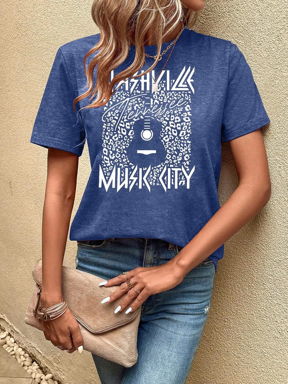 Womens Country Music T-Shirt Classic Country Concert Shirt Vintage Graphic Tees for Music Lovers Western Cowgirl Tops