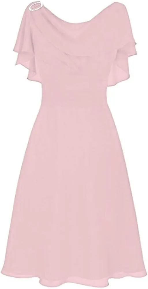 Womens Mesh Cape Wedding Guest Dress Sleeveless Elegant Ruched Cocktail Dress Flowy A-Line Swing Dresses Plus Size