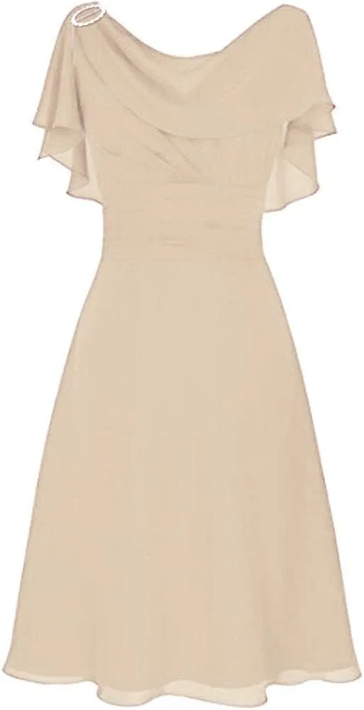 Womens Mesh Cape Wedding Guest Dress Sleeveless Elegant Ruched Cocktail Dress Flowy A-Line Swing Dresses Plus Size