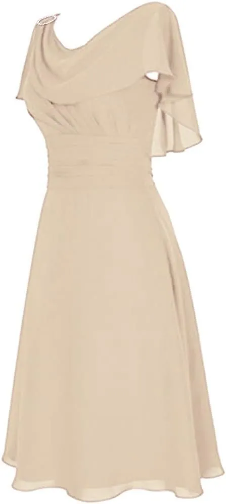 Womens Mesh Cape Wedding Guest Dress Sleeveless Elegant Ruched Cocktail Dress Flowy A-Line Swing Dresses Plus Size