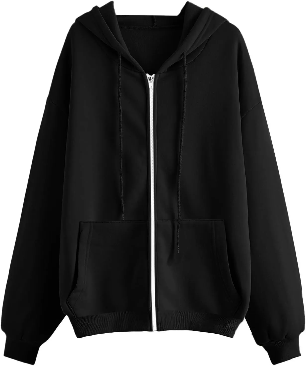 Women's Oversized Full Zip Hoodies Lightweight Casual Y2K Fashion Sweatshirts 2023 Fall Trendy Jackets Streetwear