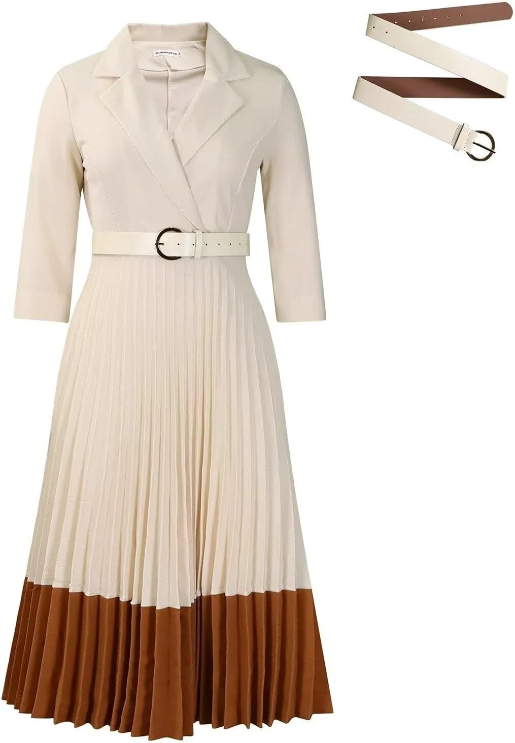 Womens Plus Size Dress V Neck Long Sleeve Midi Empire Waist Loose Fit Swing Dresses A-Line Flowy Casual Dress